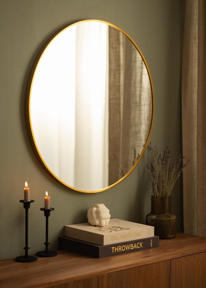 Miroir Madrid Laiton diamètre 80 cm