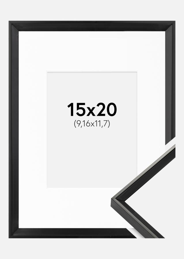 Cadre Desire Noir 15x20 cm - Passe-partout Blanc 4x5 pouces