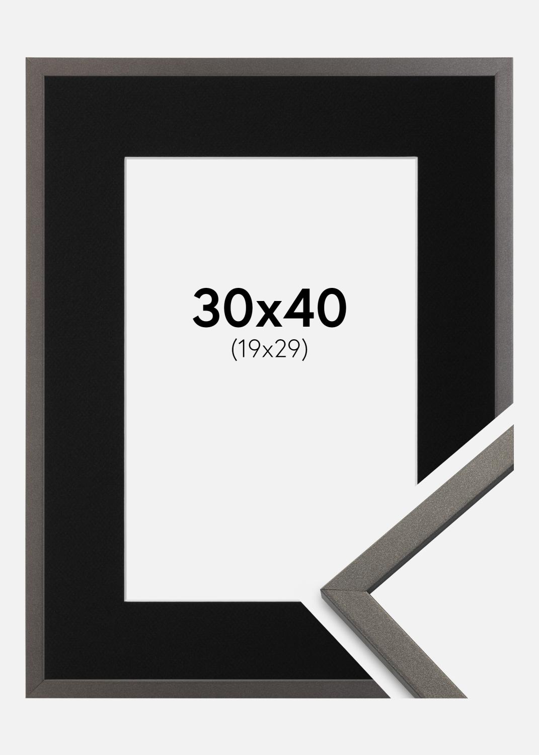 Product Image for Cadre Edsbyn Graphite 30x40 cm - Passe-partout Noir 20x30 cm