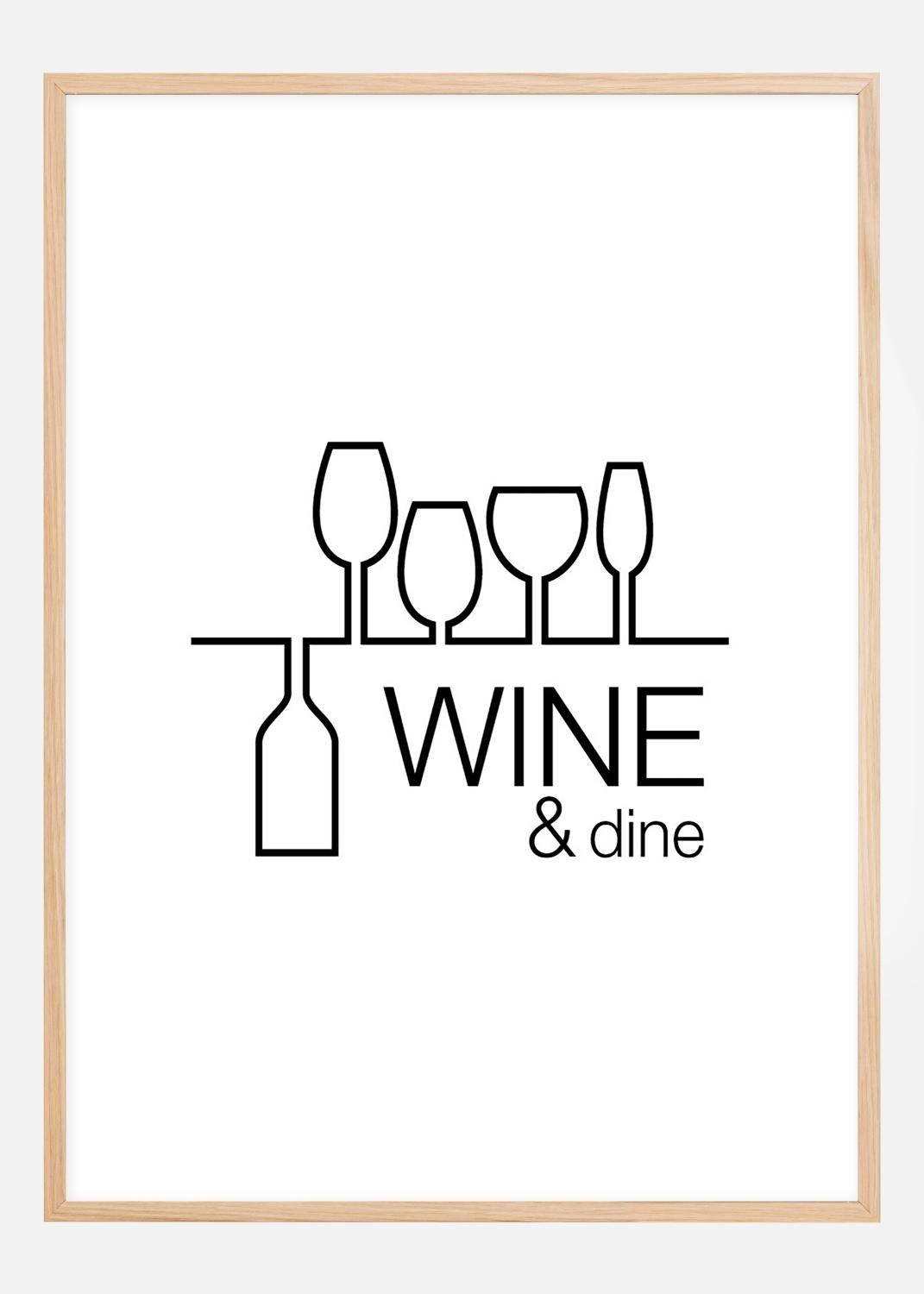 Product Image for Wine &amp; dine - White (30x40 cm)