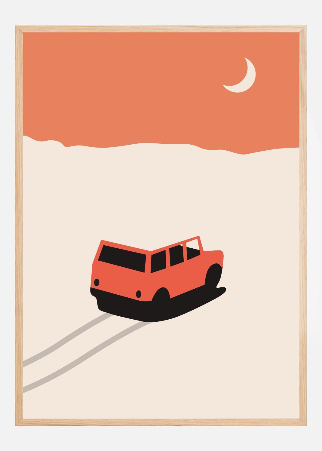 Product Image for Car In Desert Poster (21x29.7 cm (A4))