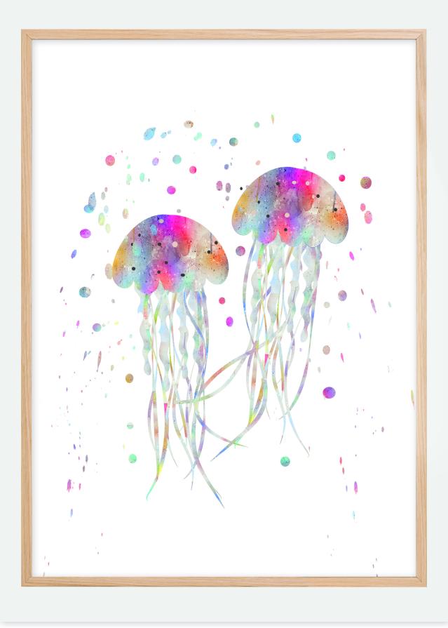 Jellyfishes stingers Poster