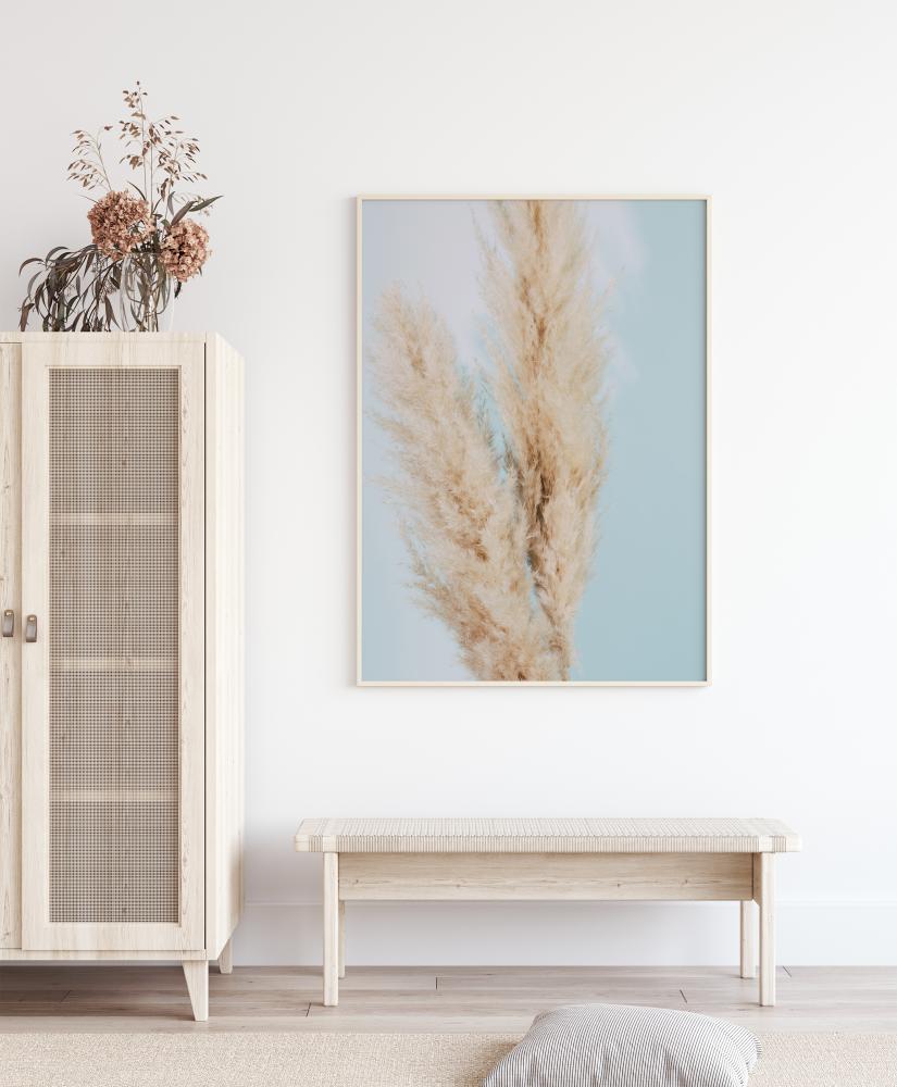 Pampas Grass Blue Poster