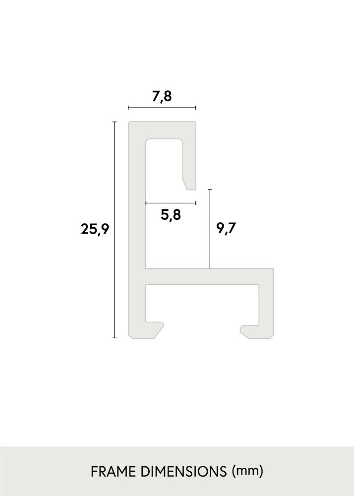 Cadre Nielsen Premium Alpha Mat Noir - Taille au choix