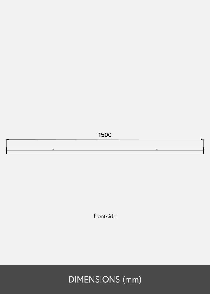 Étagère porte-cadres Chêne 150 cm