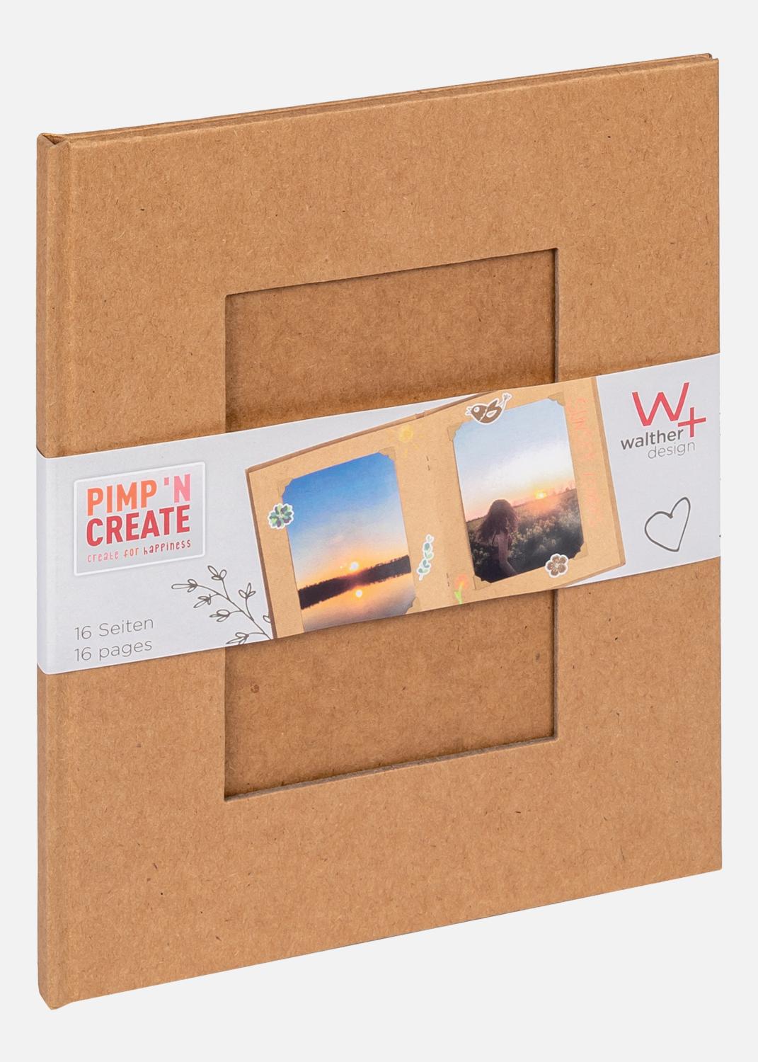 Product Image for Pac Album Brun - 15,5x19 cm (16 Bruna sidor / 8 Feuilles)