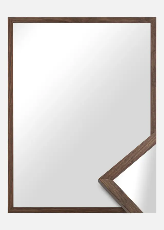 Miroir Galant Noyer - Sur mesure