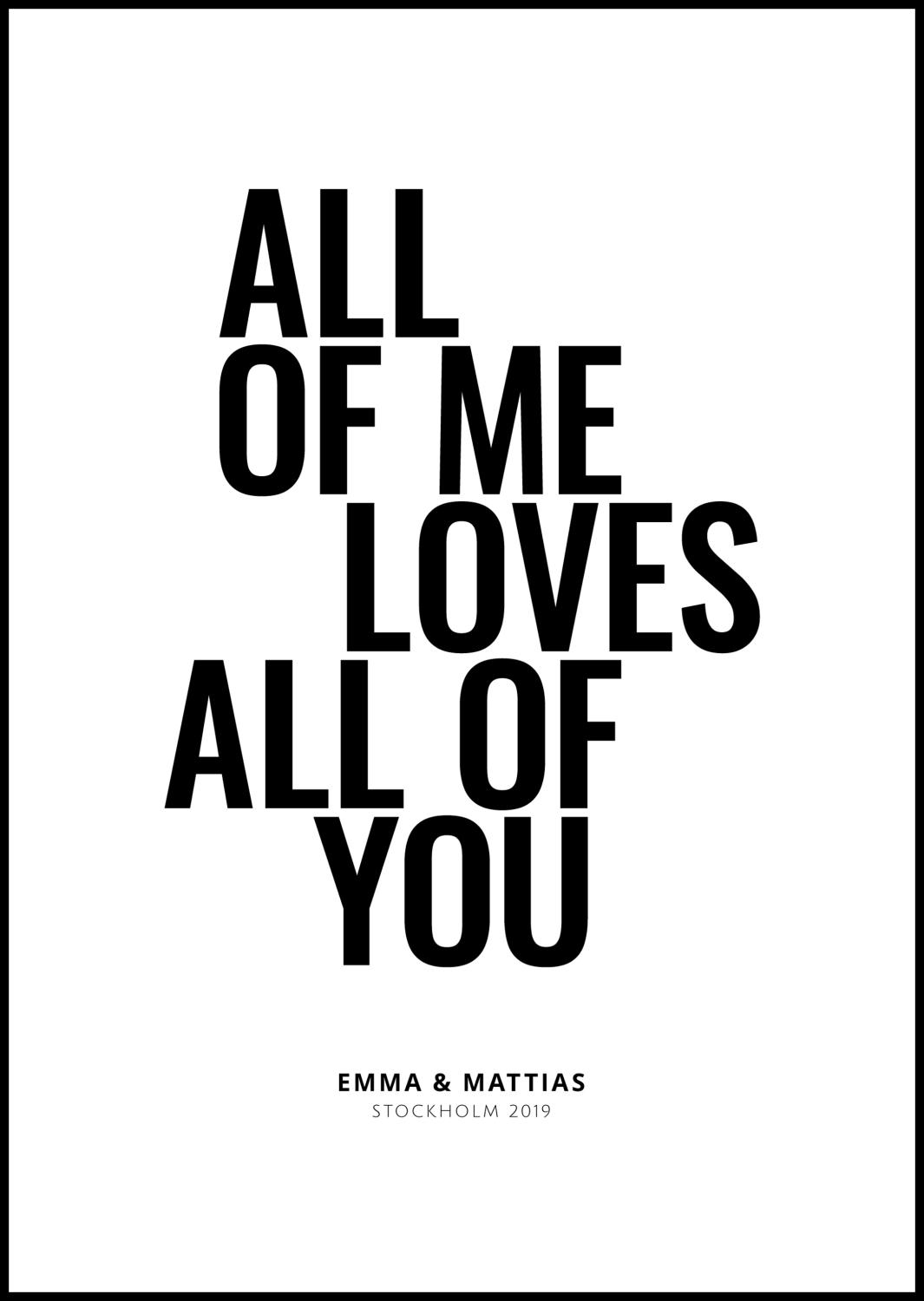 Product Image for All of me - White (21x29,7 cm (A4))