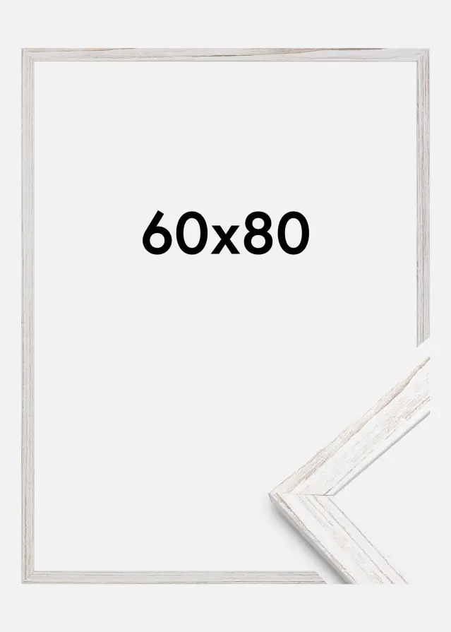 Cadre Stilren Verre Acrylique Vintage White 60x80 cm