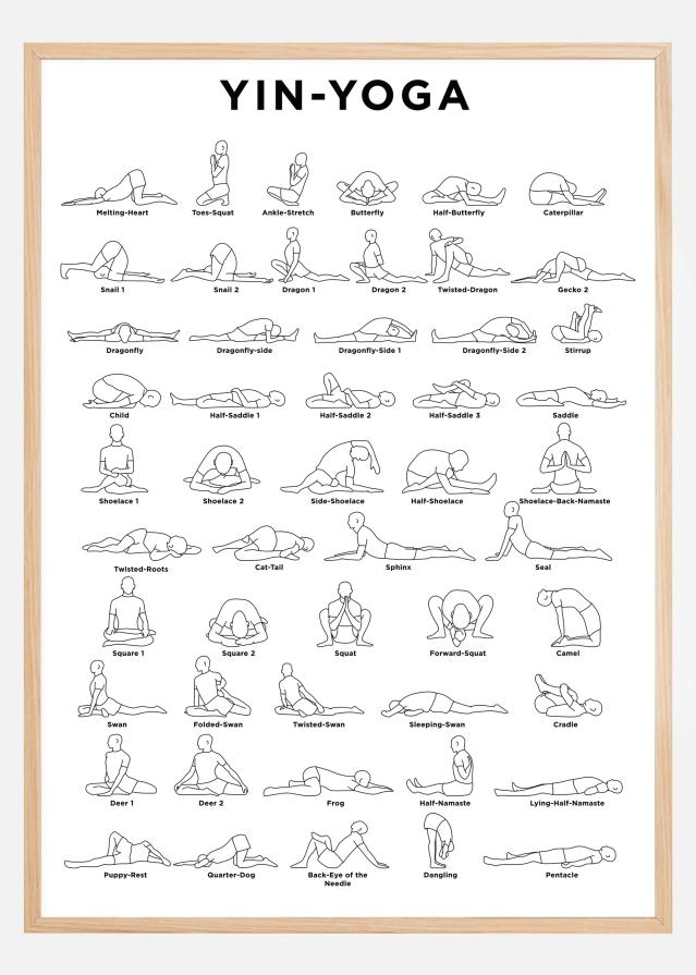 Yoga - White Poster