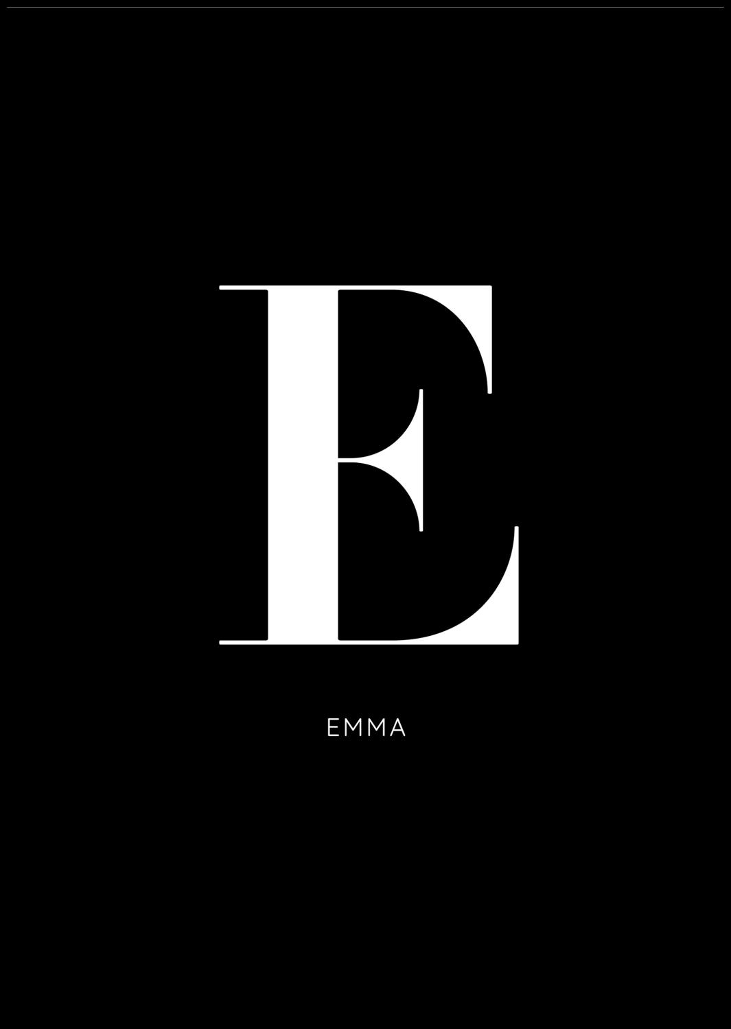 Product Image for Letter Capital - Black (70x100 cm)
