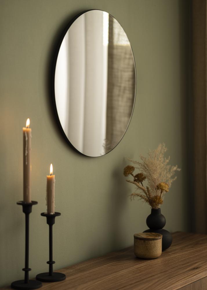 Miroir House Doctor Walls Gris diamètre 50 cm