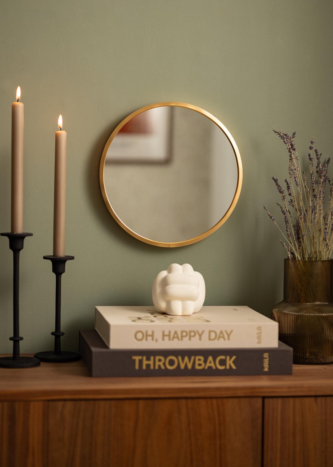Product Image for KAILA Miroir rond Edge Gold diamètre 30 cm