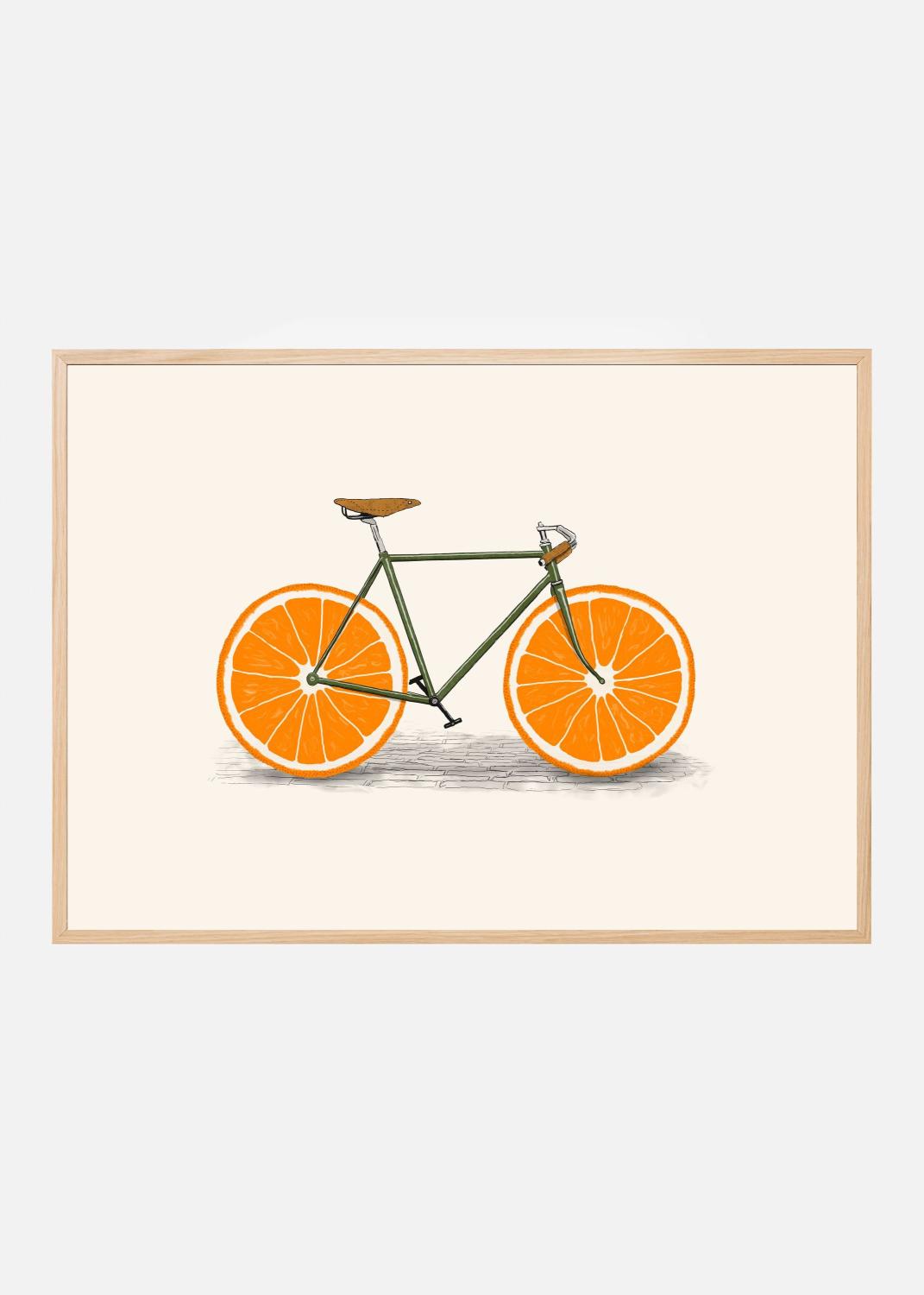 Product Image for Orange Wheels Poster (21x29.7 cm (A4))