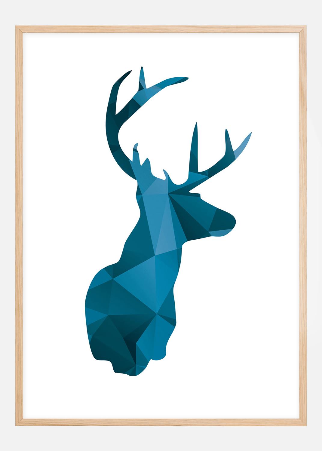 Product Image for Deer - Blå Poster (21x29,7 cm (A4))