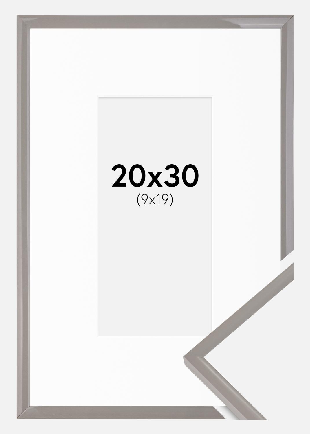 Product Image for Cadre New Lifestyle Earth Grey 20x30 cm - Passe-partout Blanc 10x20 cm
