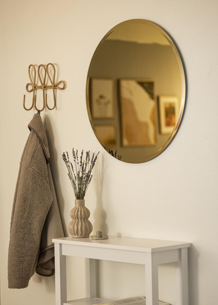 KAILA Miroir rond Gold Deluxe diamètre 70 cm