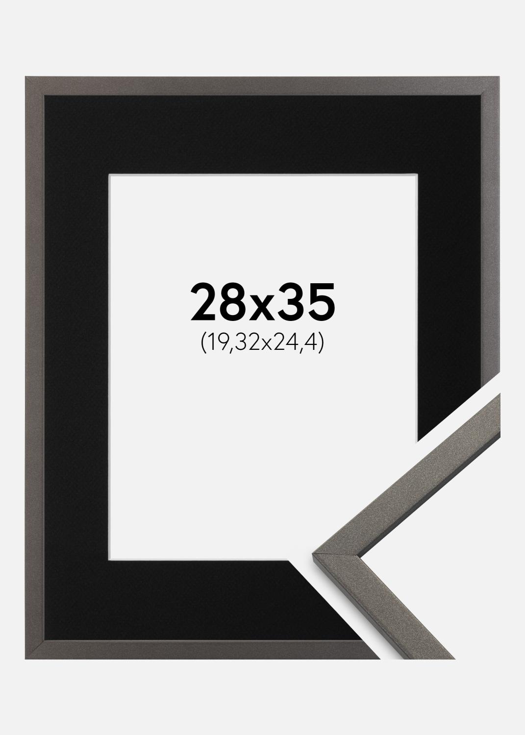 Product Image for Cadre Edsbyn Graphite 28x35 cm - Passe-partout Noir 8x10 pouces
