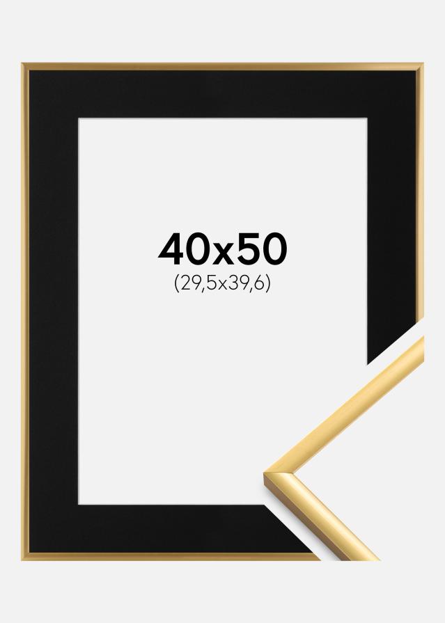 Cadre New Lifestyle Shiny Gold 40x50 cm - Passe-partout Noir 12x16 pouces