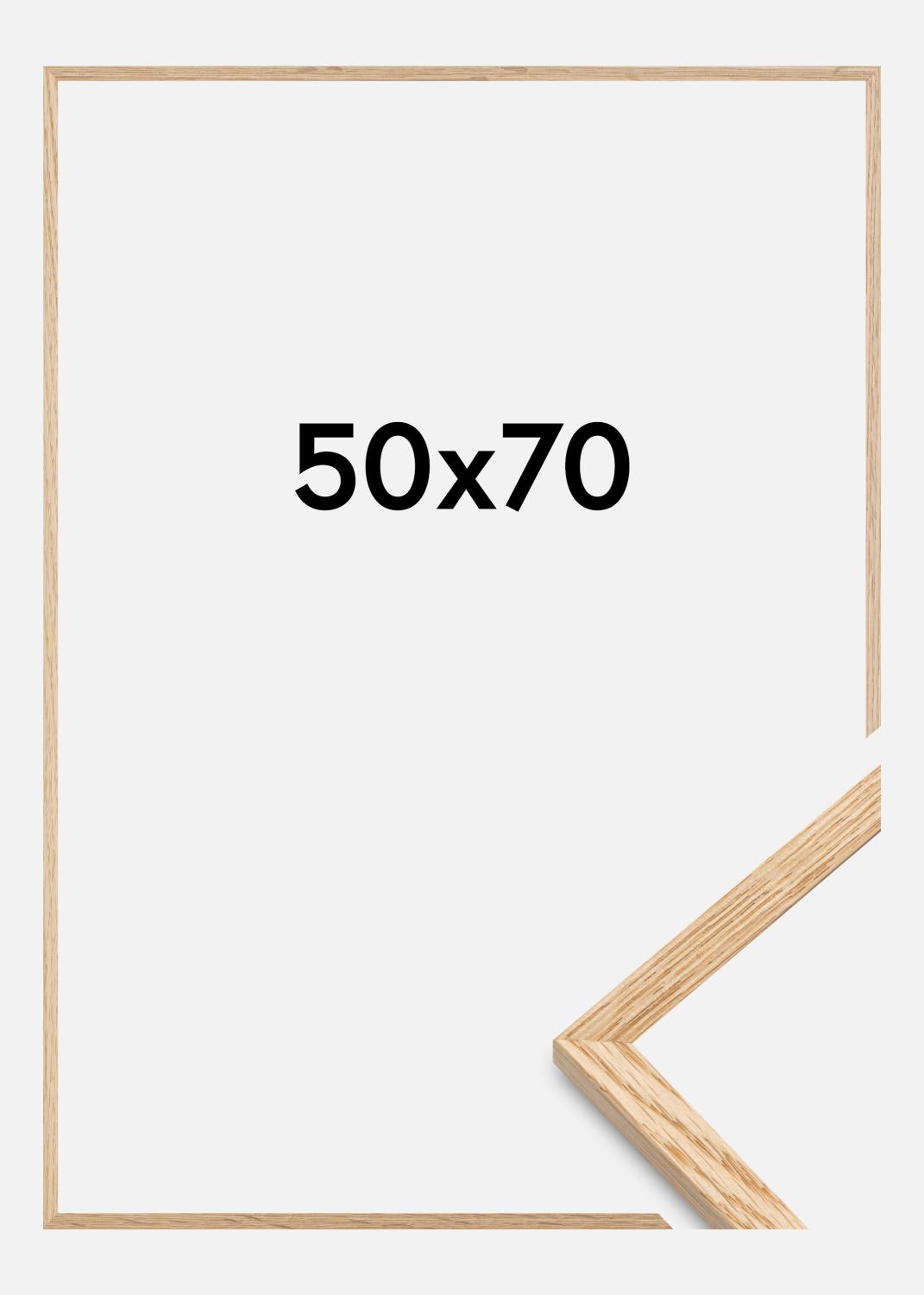 Product Image for Cadre Mince Chêne Verre Acrylique 50x70 cm