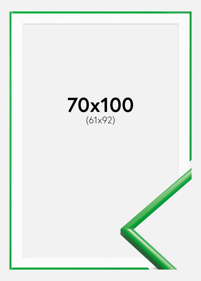 Cadre New Lifestyle Grass Green 70x100 cm - Passe-partout Blanc 62x93 cm