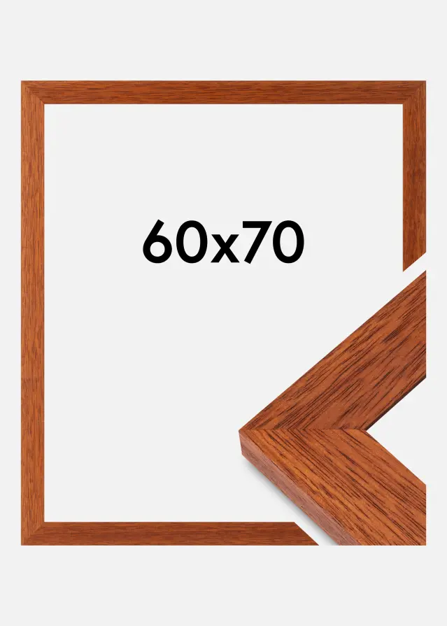 Cadre Juno Verre acrylique Cerise 60x70 cm