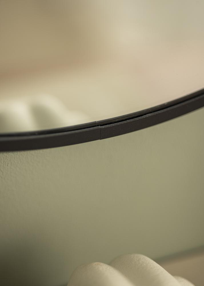 Miroir rond Modern Noir 51 cm Ø