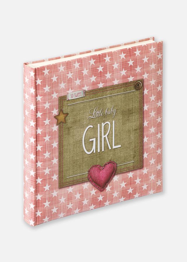 Little Album bébé Girl Rose - 28x30,5 cm (50 pages blanches / 25 feuilles)