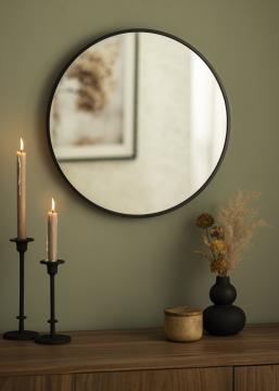 KAILA Miroir rond Edge Black diamètre 50 cm