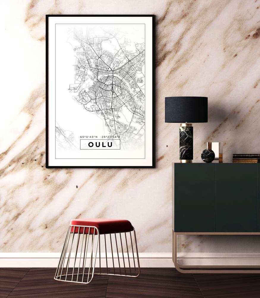 Map - Oulu - White