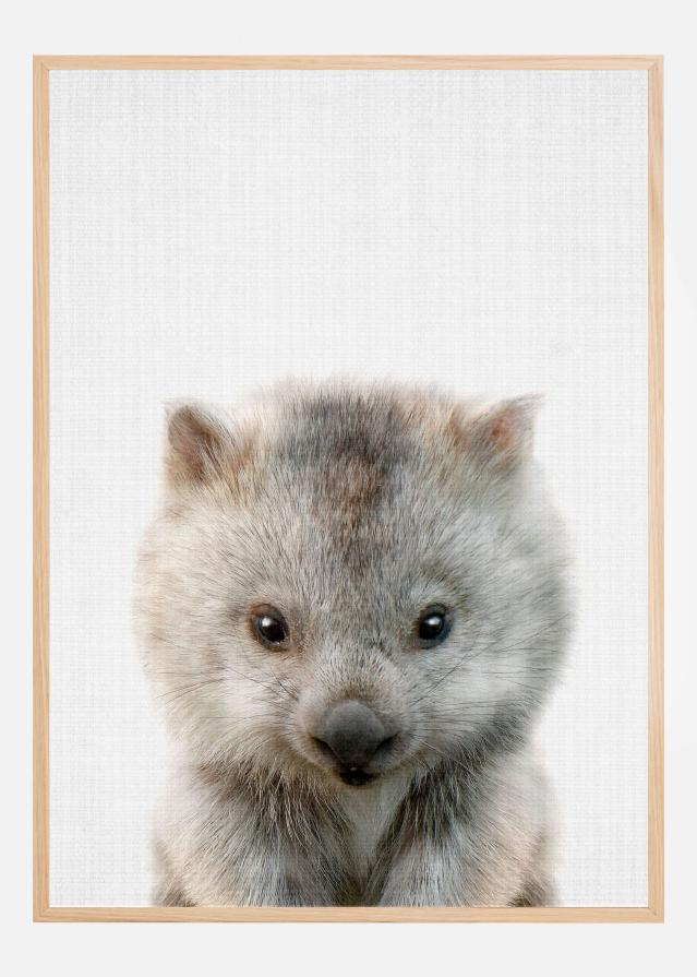 Peekaboo Baby Wombat Poster