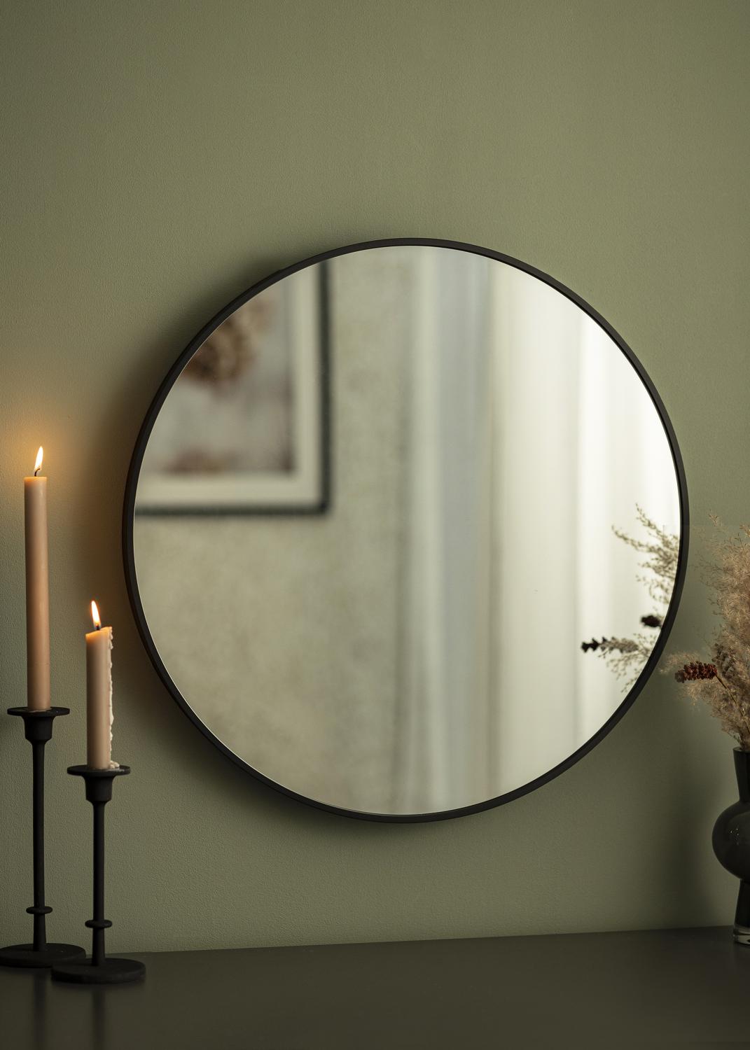 Product Image for KAILA Miroir rond Edge Black diamètre 60 cm