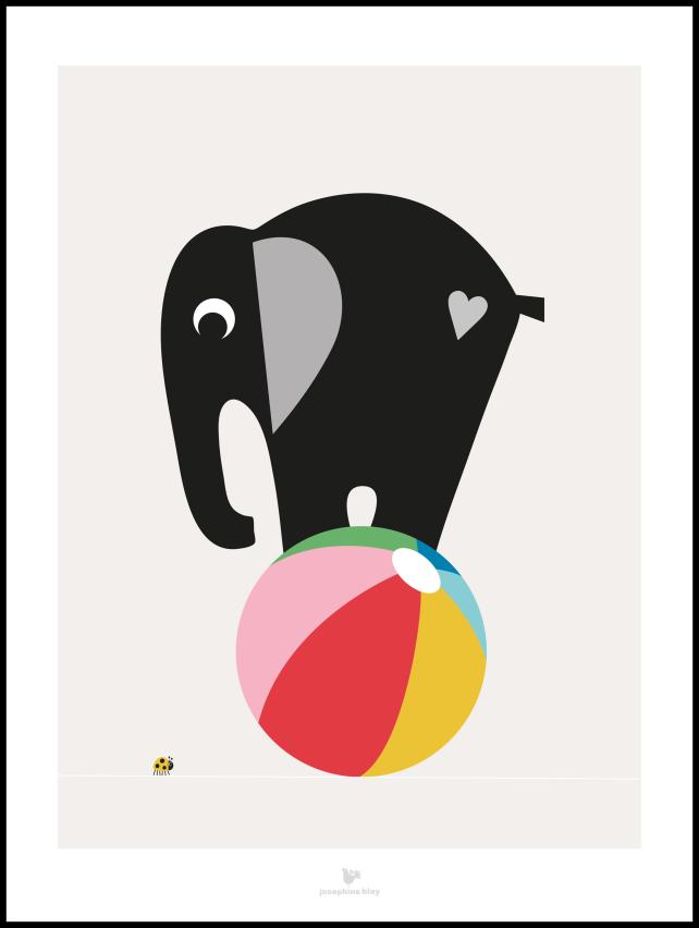 Elephant grey Poster