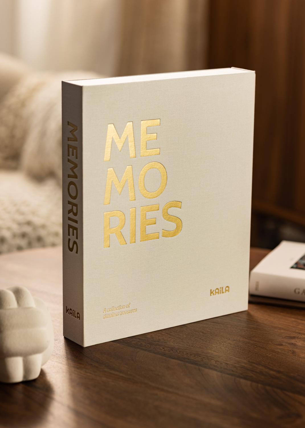 Product Image for KAILA MEMORIES Cream - Coffee Table Photo Album (60 Pages Noires / 30 Feuilles)
