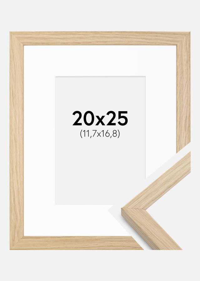 Cadre Grimsåker Chêne 20x25 cm - Passe-partout Blanc 5x7 pouces