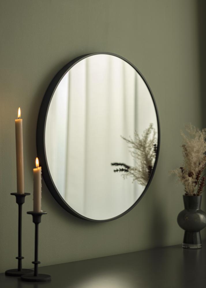 KAILA Miroir rond Edge Black diamètre 60 cm