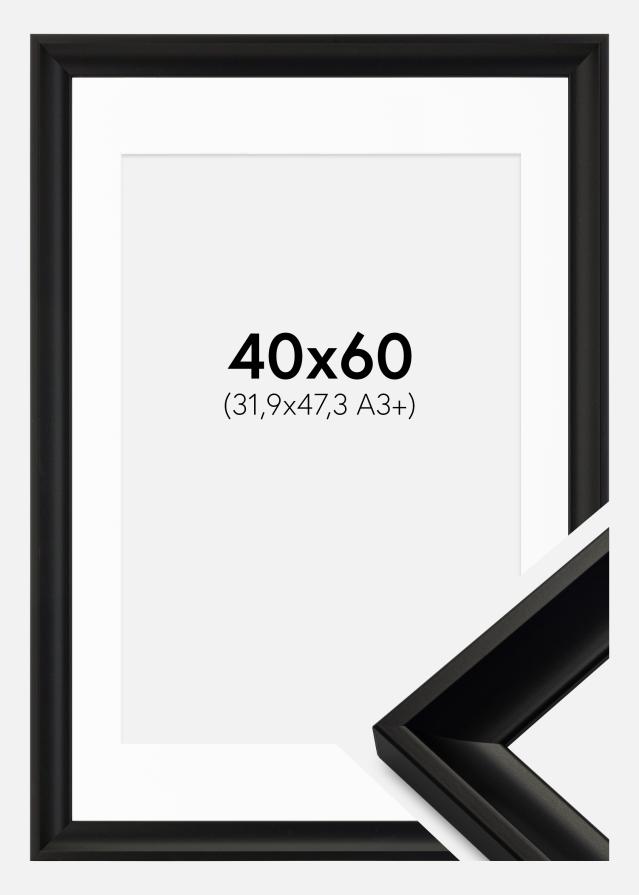 Cadre Öjaren Noir 40x60 cm - Passe-partout Blanc 32,9x48,3 cm (A3+)