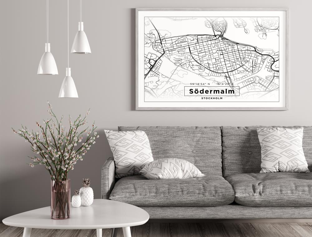 Map - Södermalm - White