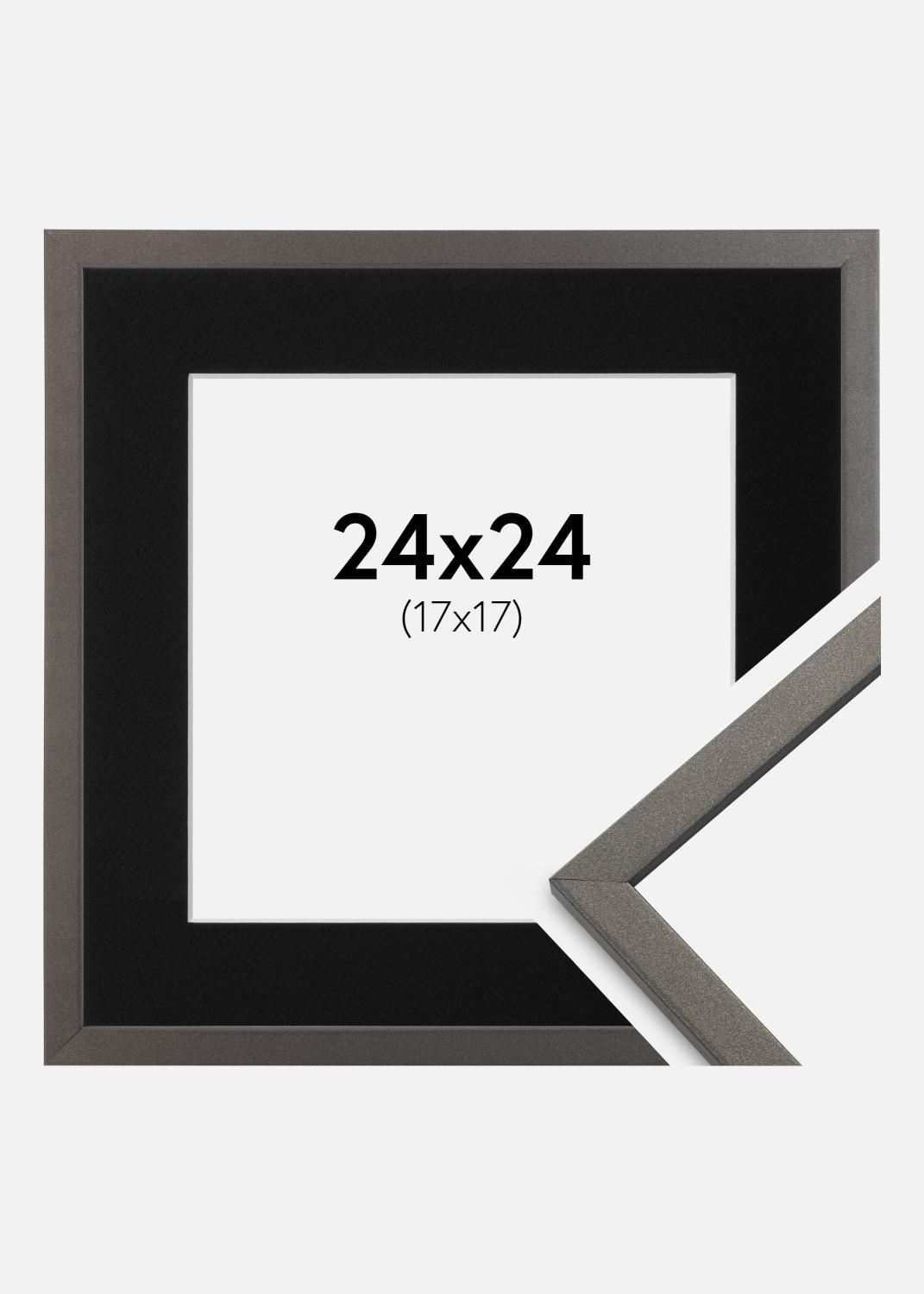 Product Image for Cadre Edsbyn Graphite 24x24 cm - Passe-partout Noir 18x18 cm