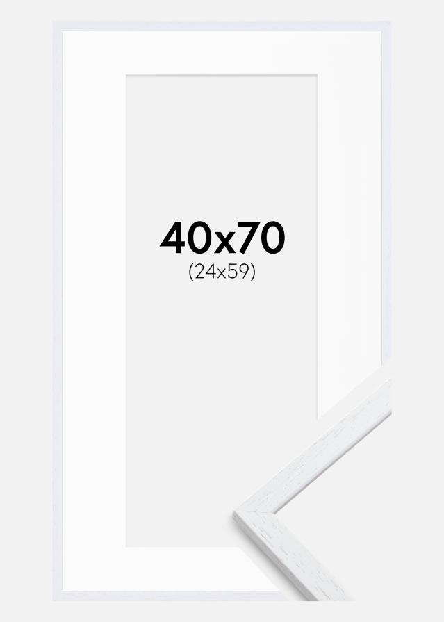 Cadre Edsbyn Warm White 40x70 cm - Passe-partout Blanc 25x60 cm