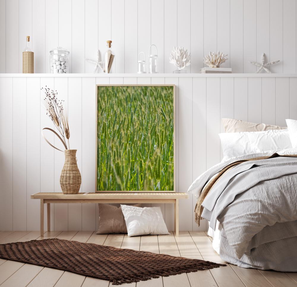 Green Wheat Field Poster