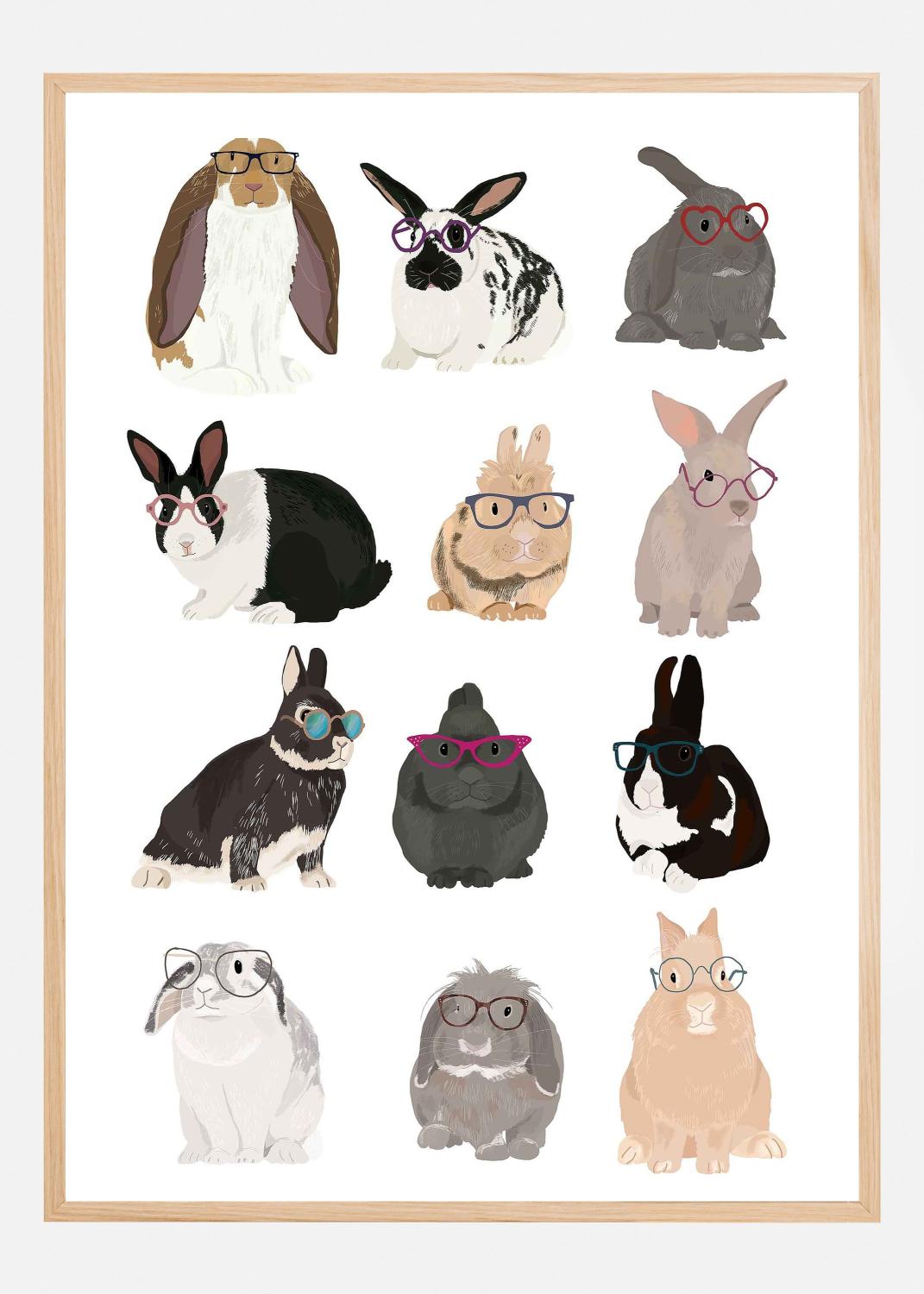 Product Image for Rabbit Family Poster (30x40 cm)