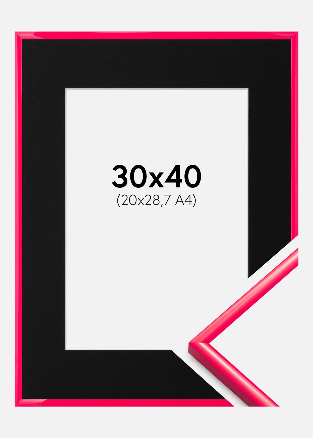 Product Image for Cadre New Lifestyle Hot Pink 30x40 cm - Passe-partout Noir 21x29,7 cm