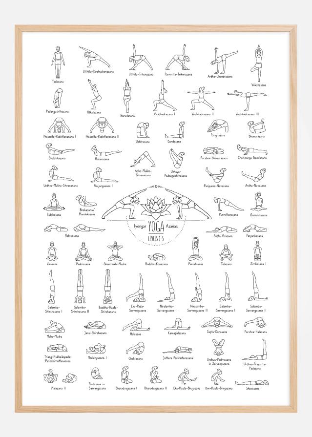 Yoga Black and White l Poster