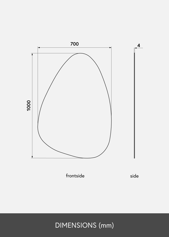 KAILA Miroir Shape I 70x100 cm