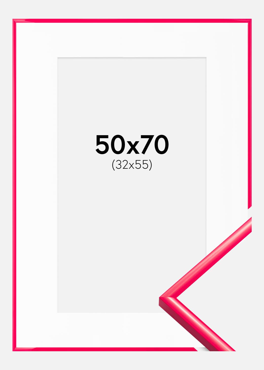 Product Image for Cadre New Lifestyle Hot Pink 50x70 cm - Passe-partout Blanc 33x56 cm