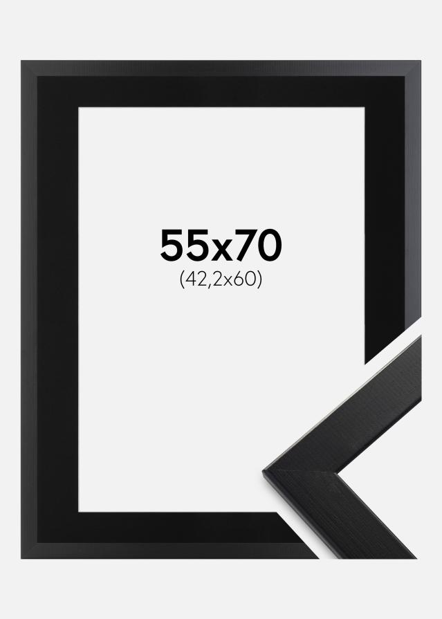 Cadre Trendline Noir 55x70 cm - Passe-partout Noir 43,2x61 cm (A2+)