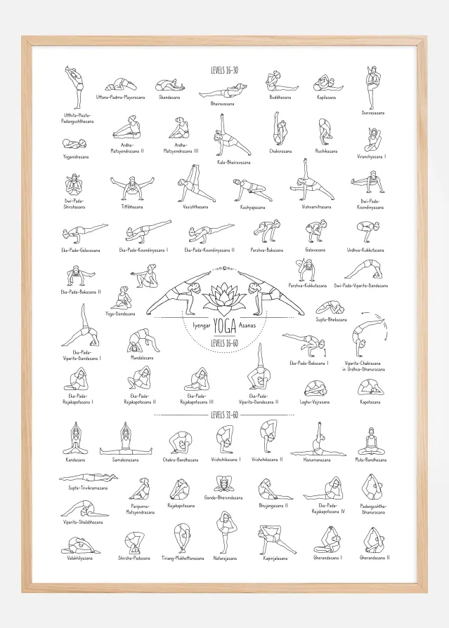 Yoga Black and White ll Poster