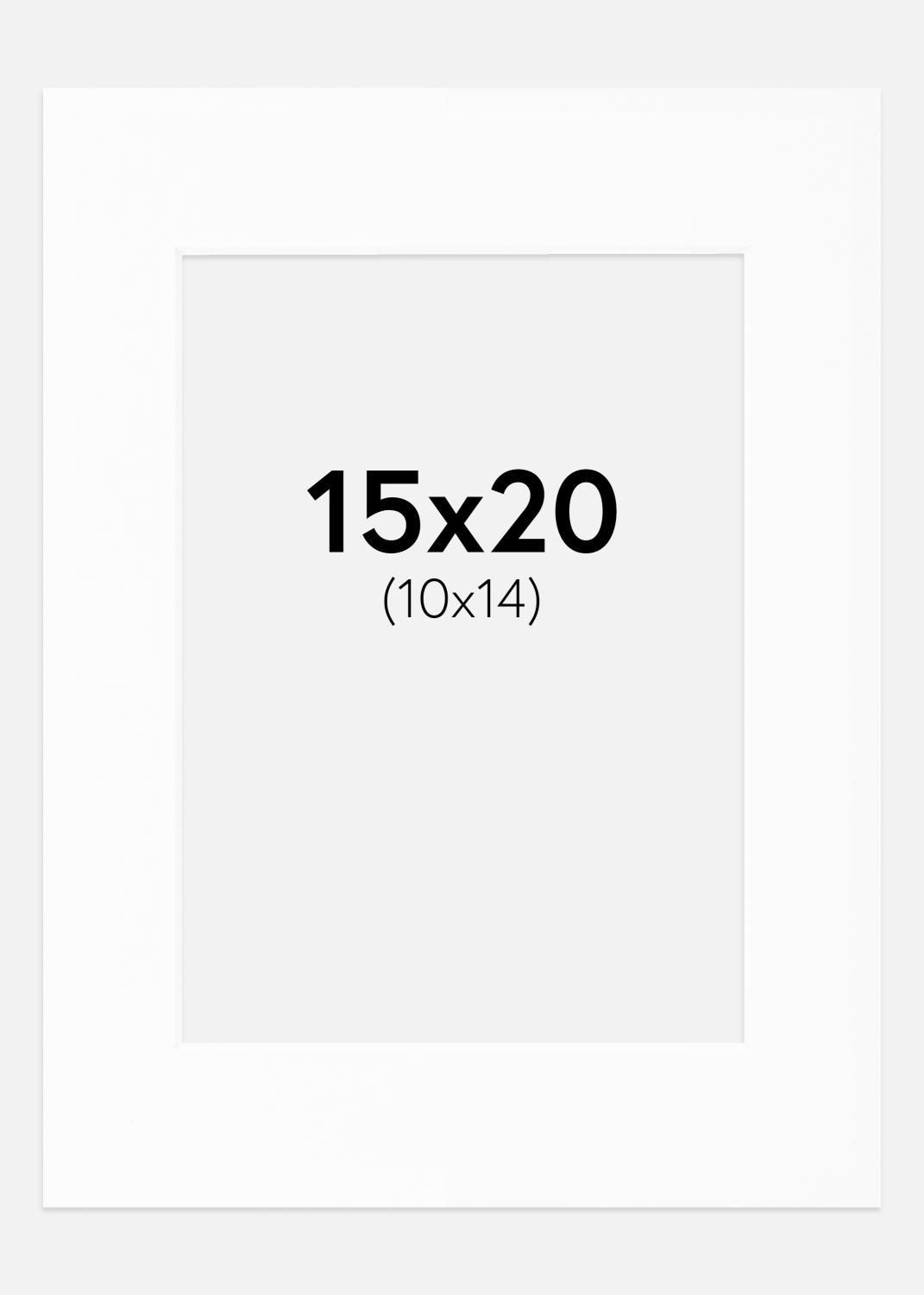 Product Image for Passe-partout Blanc Standard (noyau blanc) 15x20 cm (10x14)