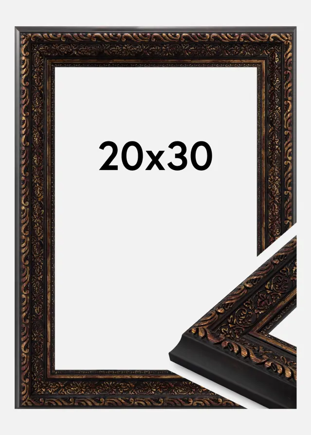 Cadre Ornato Verre Acrylique Vintage Gold 20x30 cm